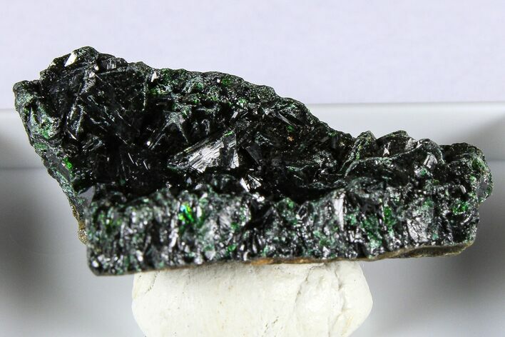 Forest-Green Libethenite Crystal Cluster - DR Congo #380366